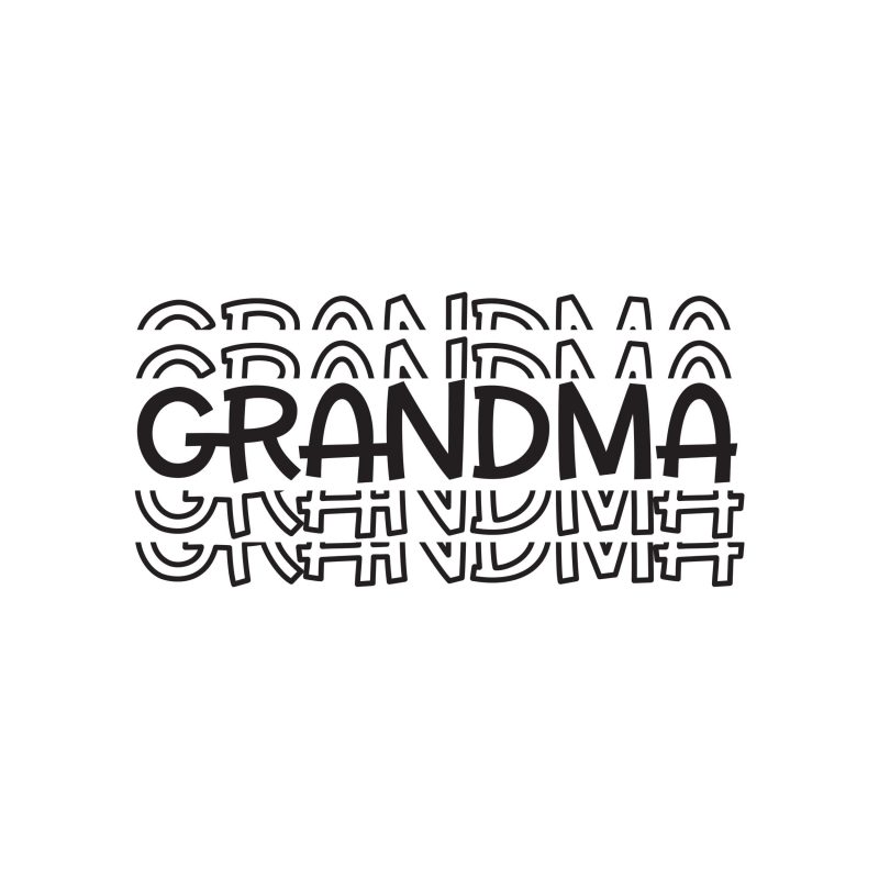 Grandma - Vinyl Decal - Custom Size