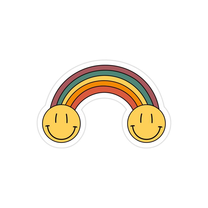 Rainbow Full Color Vinyl Decal - Custom Size