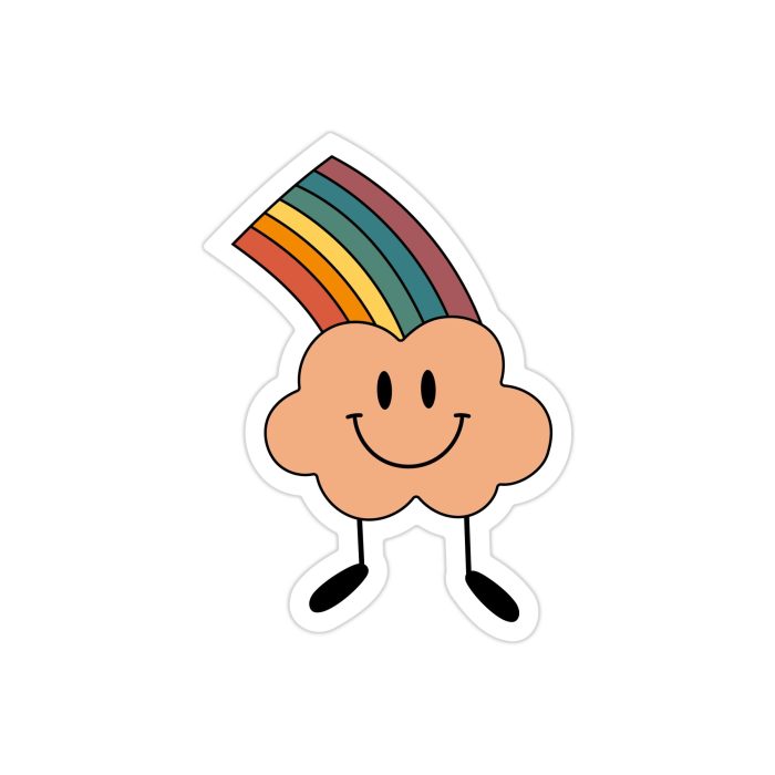 Rainbow Full Color Vinyl Decal - Custom Size
