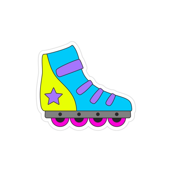Skates Full Color Vinyl Decal - Custom Size