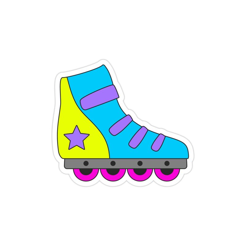 Skates Full Color Vinyl Decal - Custom Size