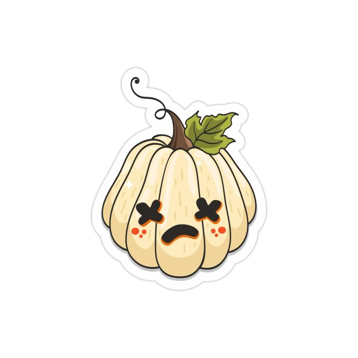 Pumpkin Full Color Vinyl Decal - Custom Size