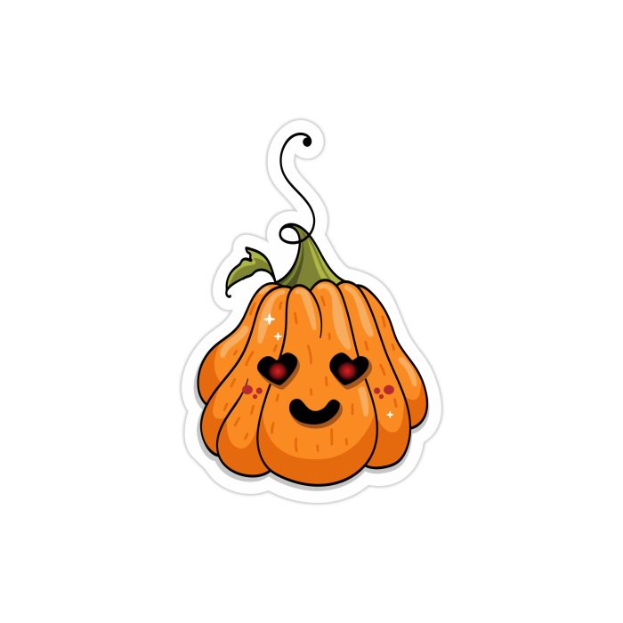 Pumpkin Full Color Vinyl Decal - Custom Size
