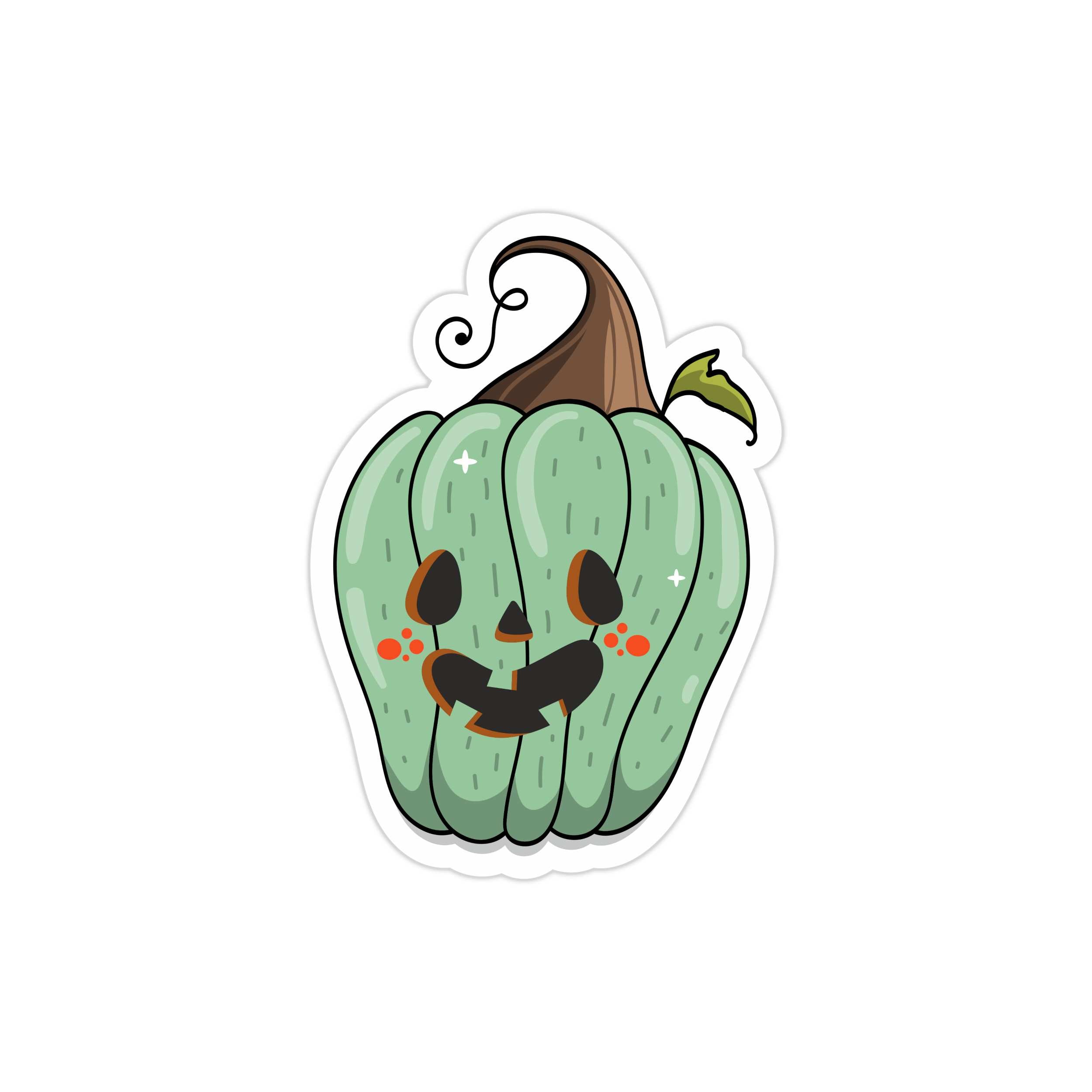 Pumpkin Full Color Vinyl Decal - Custom Size