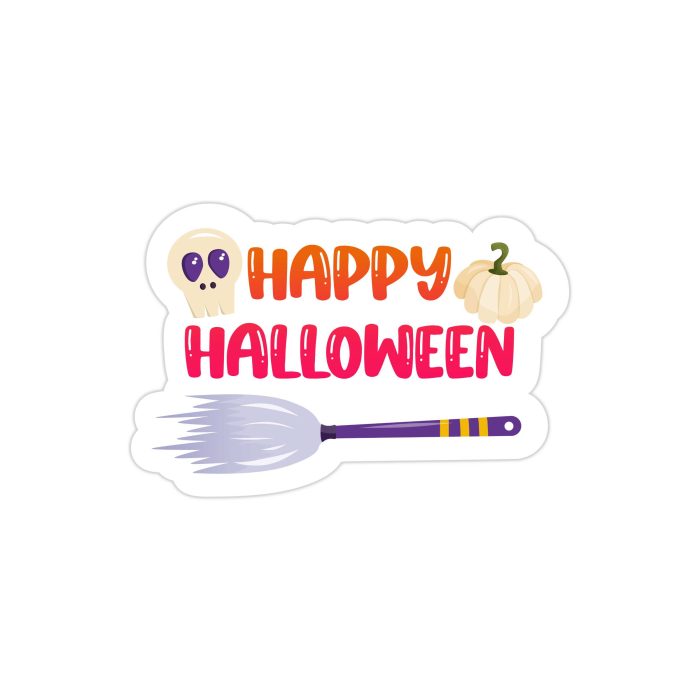 Happy Halloween Full Color Vinyl Decal - Custom Size