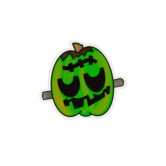 Pumpkin Full Color Vinyl Decal - Custom Size