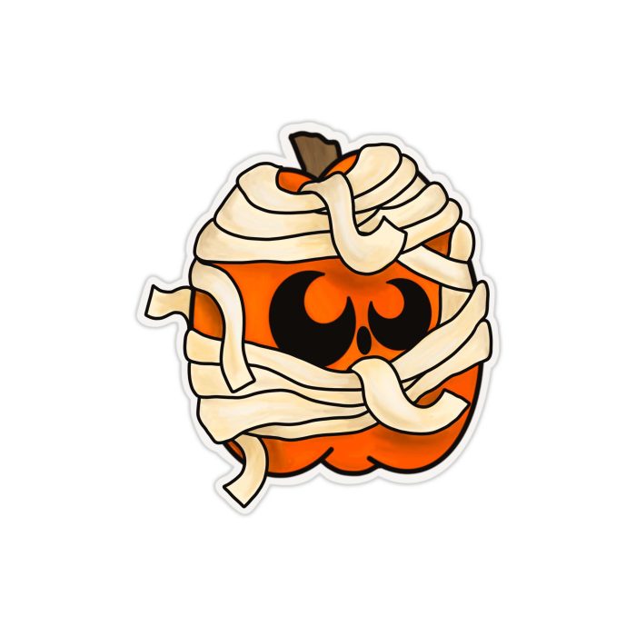 Pumpkin Full Color Vinyl Decal - Custom Size