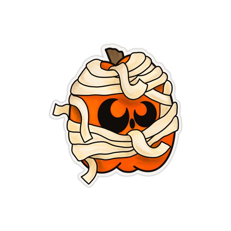 Pumpkin Full Color Vinyl Decal - Custom Size