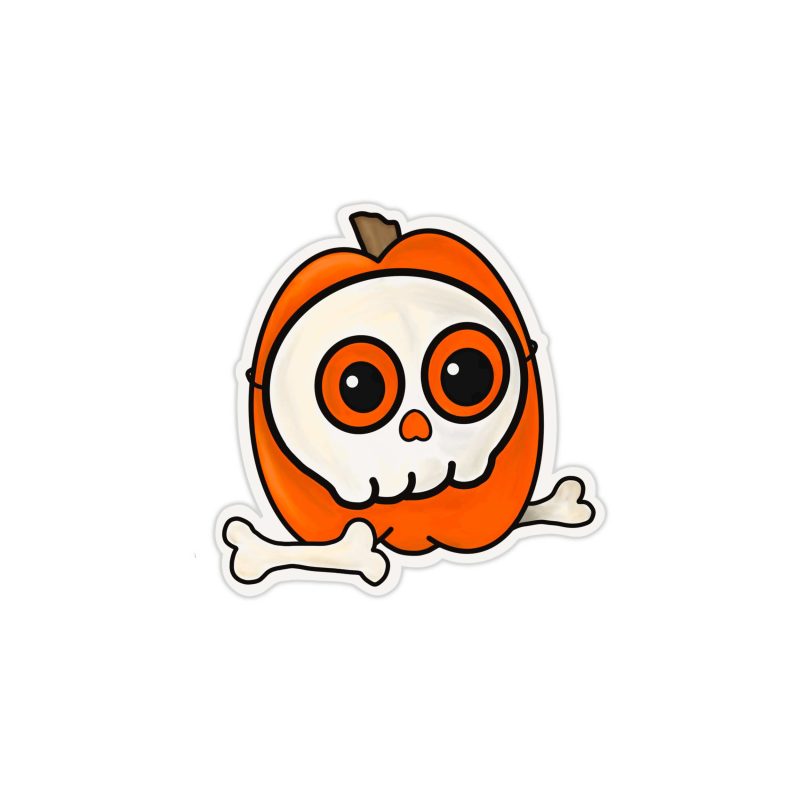 Pumpkin Full Color Vinyl Decal - Custom Size