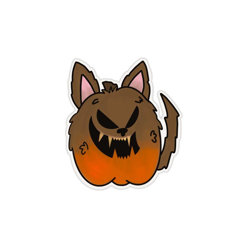Pumpkin Full Color Vinyl Decal - Custom Size