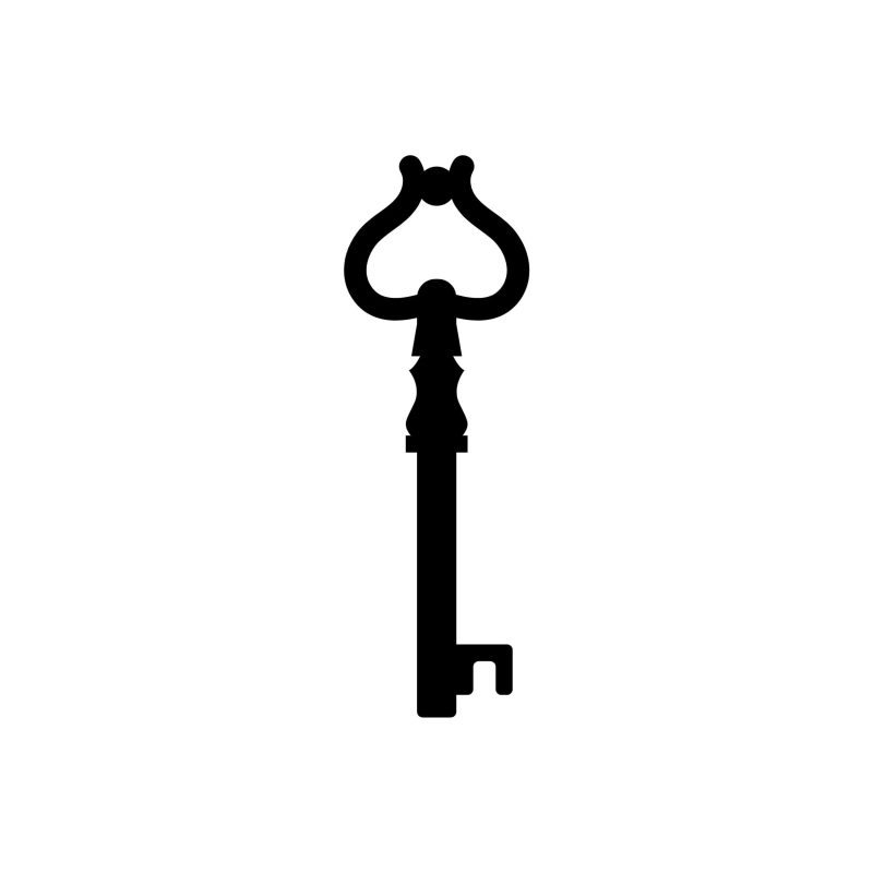Key Vinyl Decal - Custom Size