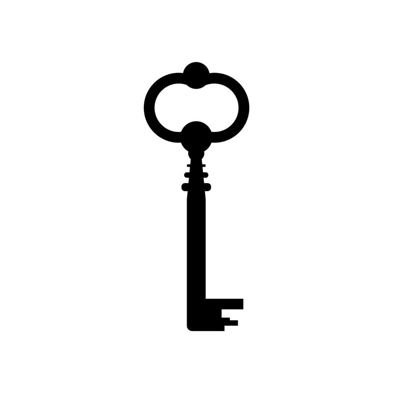 Key Vinyl Decal - Custom Size