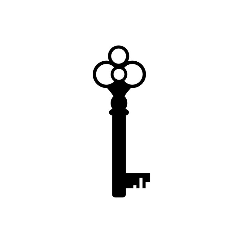 Key Vinyl Decal - Custom Size