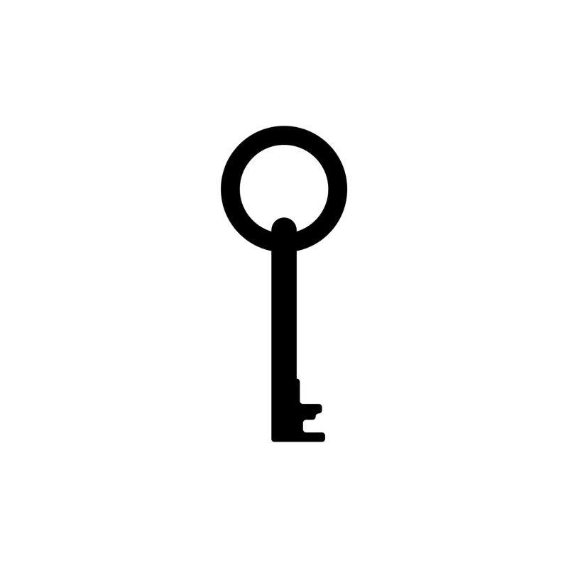 Key Vinyl Decal - Custom Size