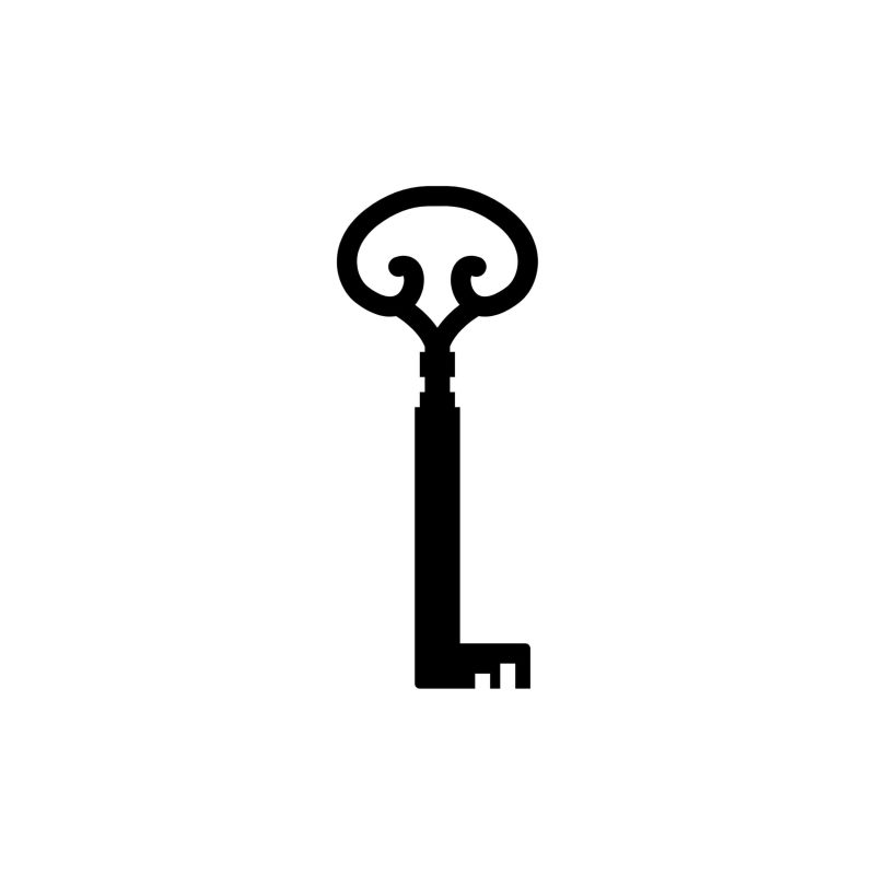 Key Vinyl Decal - Custom Size