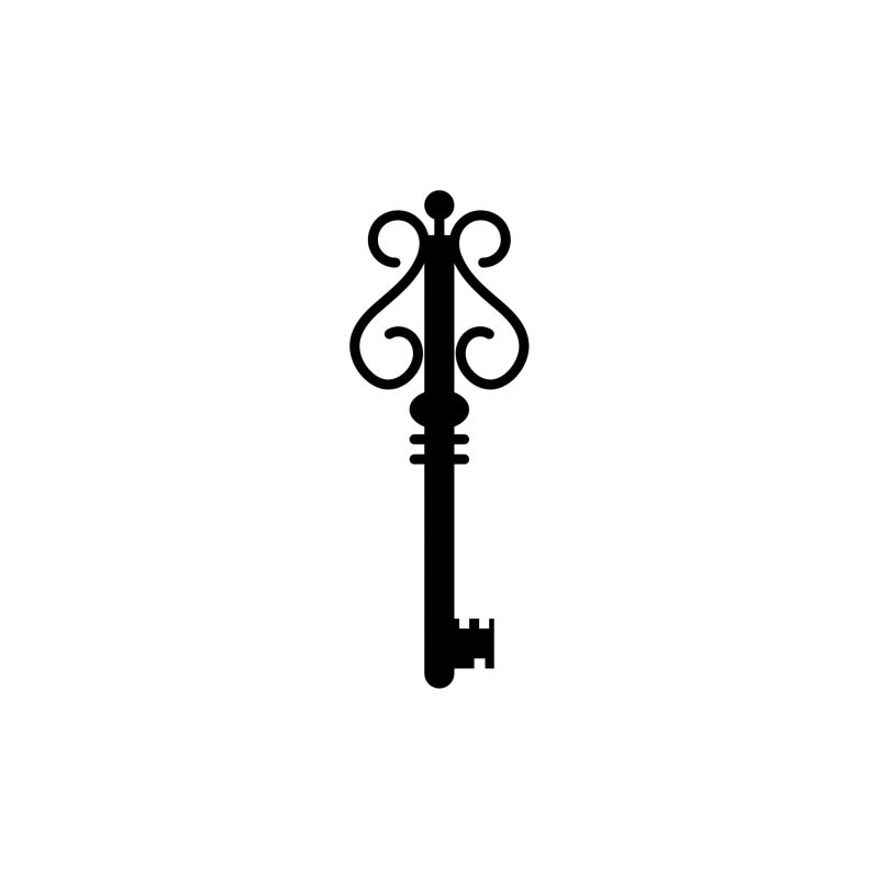 Key Vinyl Decal - Custom Size