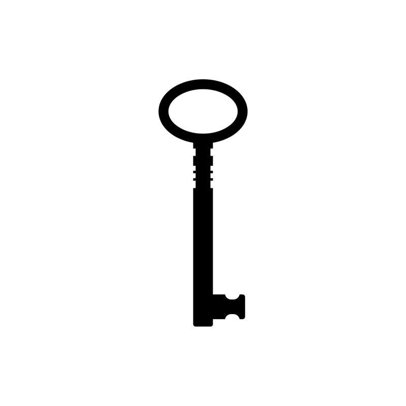 Key Vinyl Decal - Custom Size