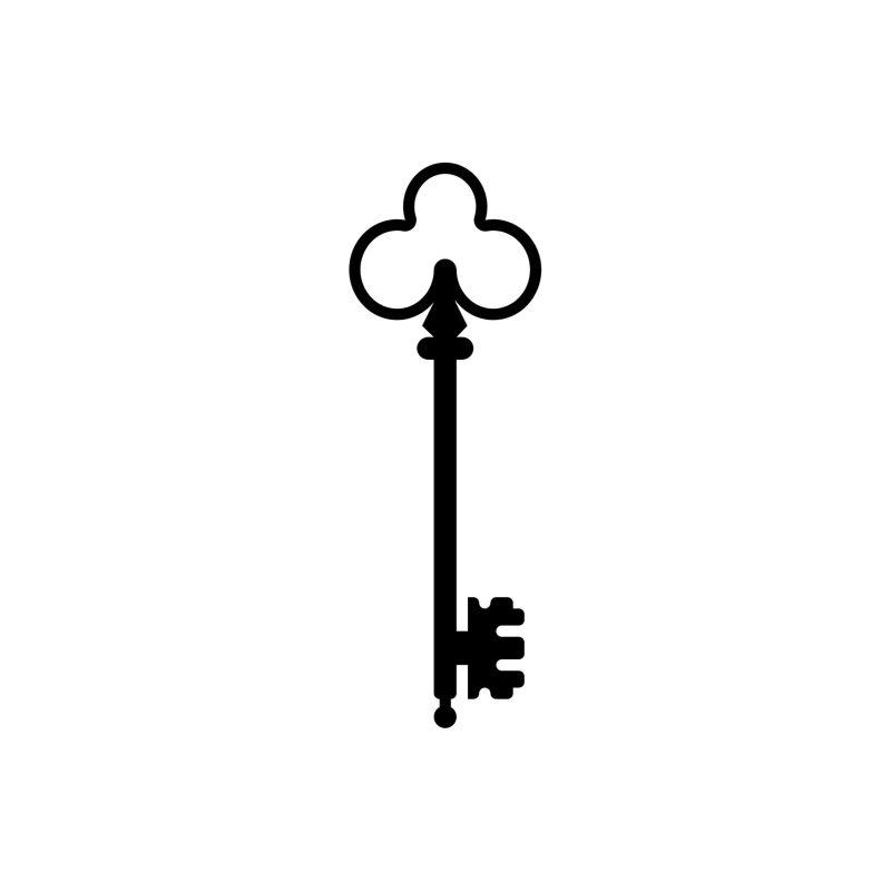 Key Vinyl Decal - Custom Size