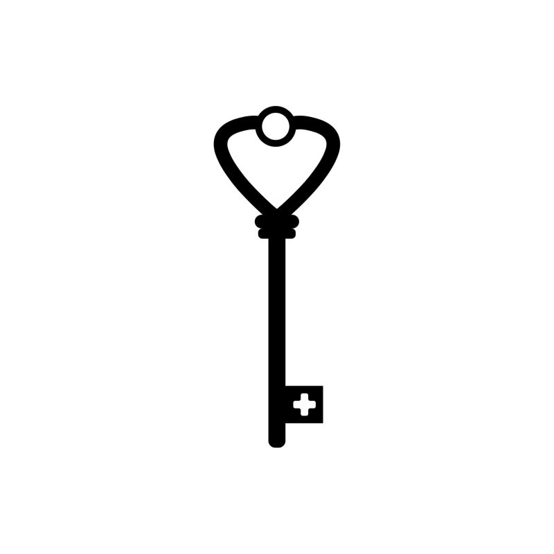 Key Vinyl Decal - Custom Size