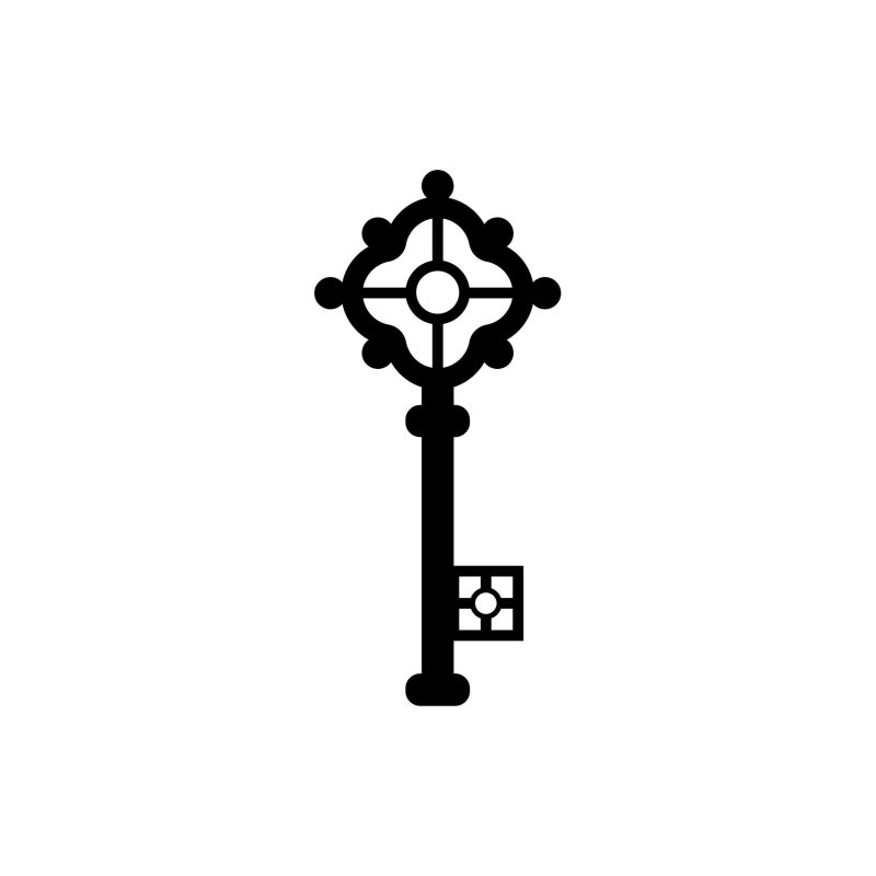 Key Vinyl Decal - Custom Size