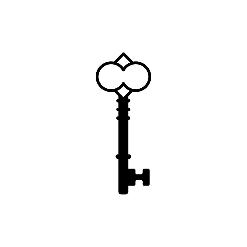 Key Vinyl Decal - Custom Size