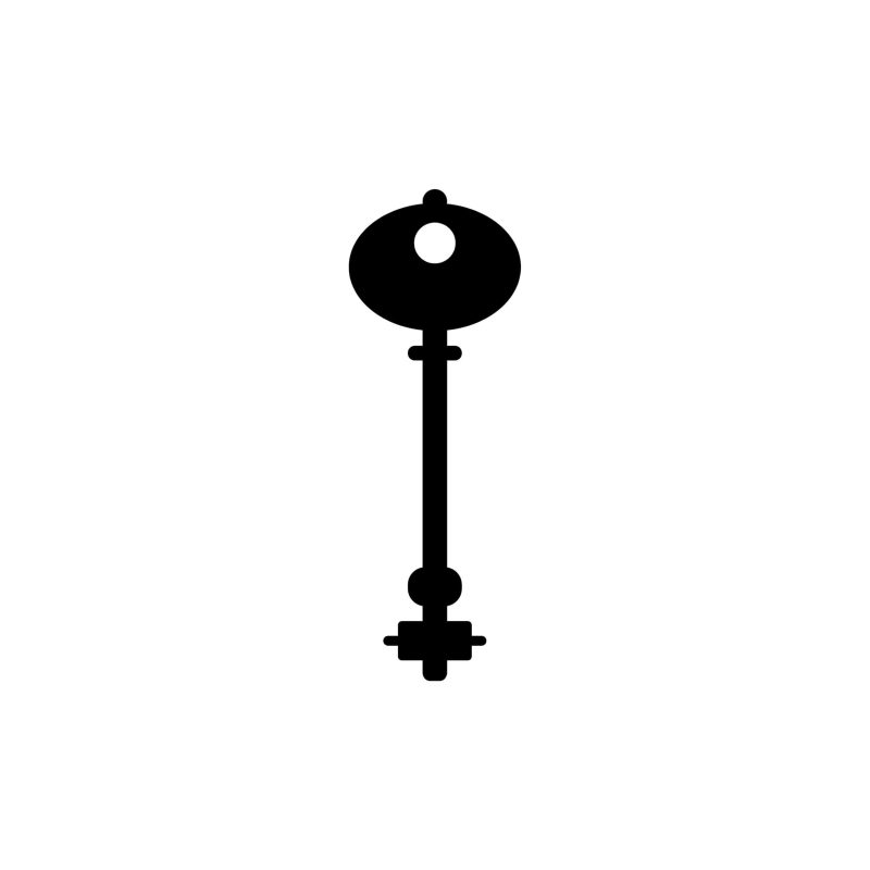 Key Vinyl Decal - Custom Size