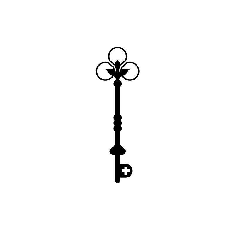 Key Vinyl Decal - Custom Size