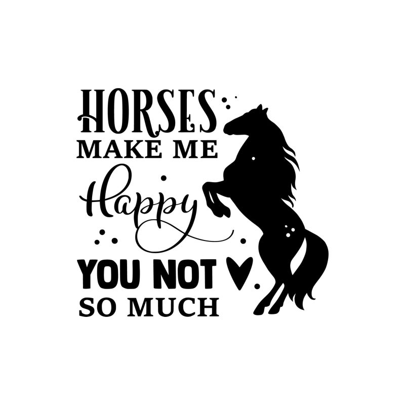 Horse Vinyl Decal - Custom Size