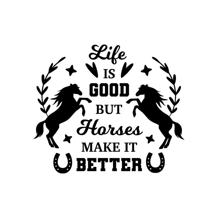 Horse Vinyl Decal - Custom Size