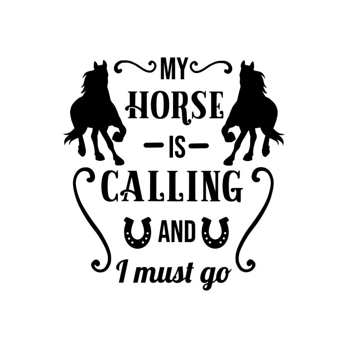 Horse Vinyl Decal - Custom Size