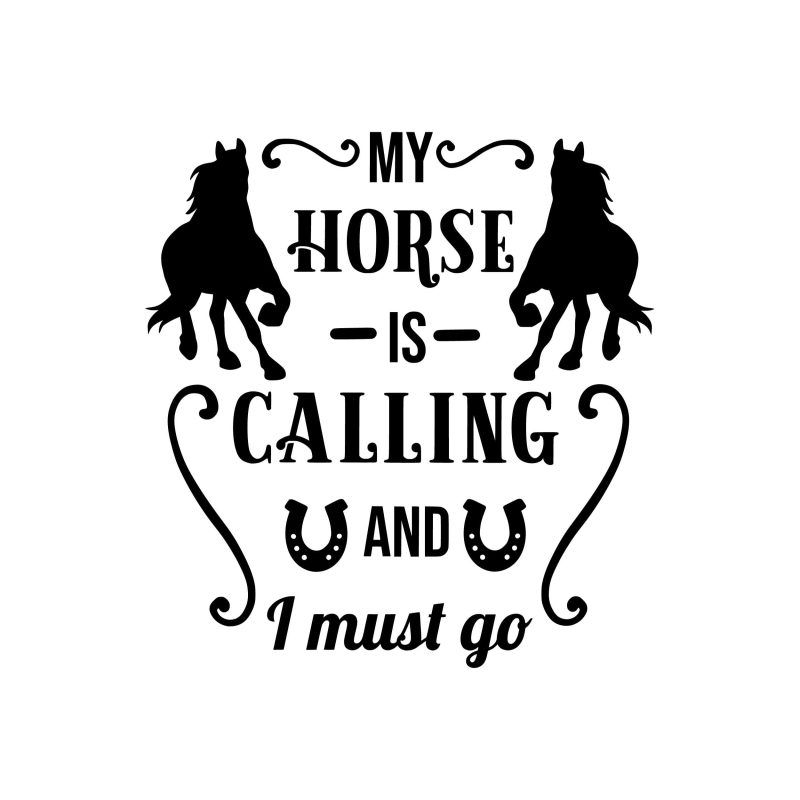 Horse Vinyl Decal - Custom Size