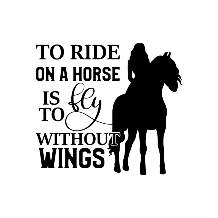 Horse Vinyl Decal - Custom Size