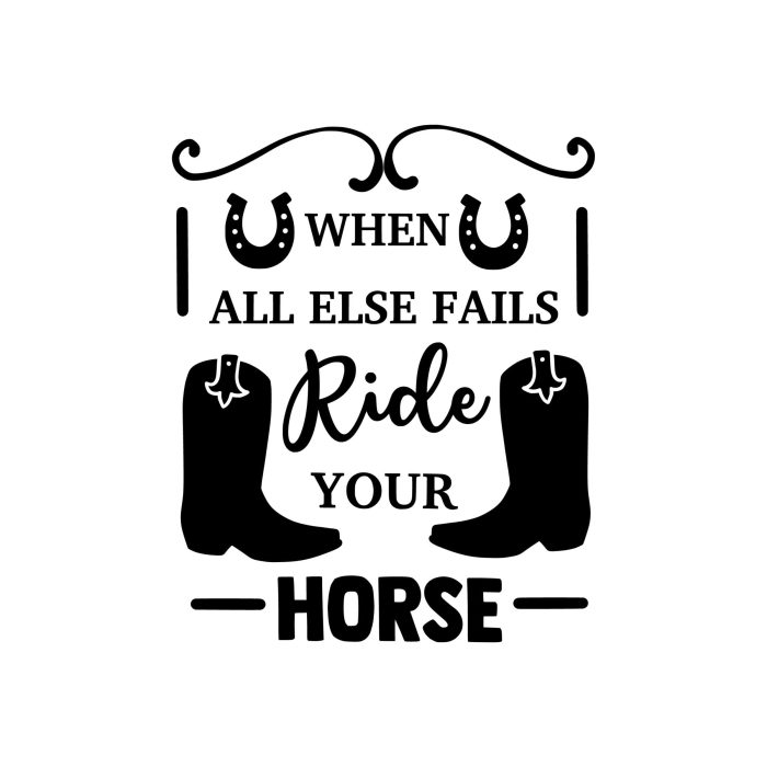 Horse Vinyl Decal - Custom Size