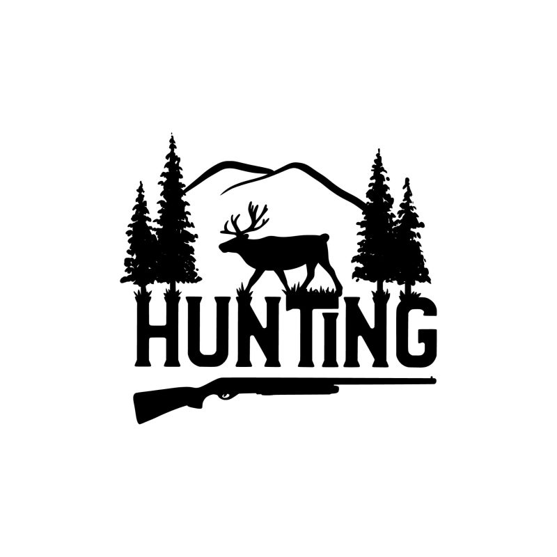Hunting Vinyl Decal - Custom Size
