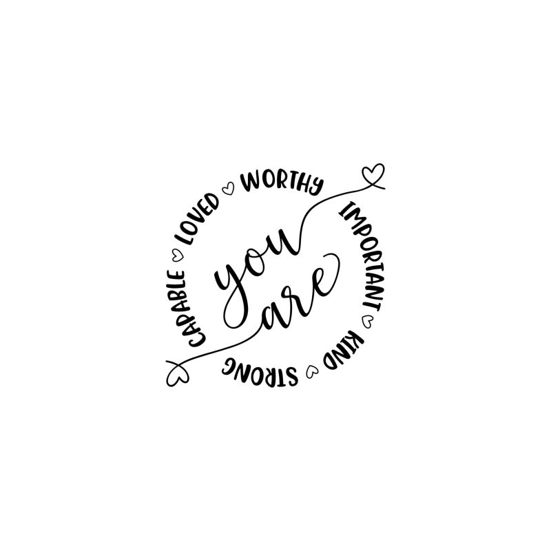 You are Loved Vinyl Decal - Custom Size