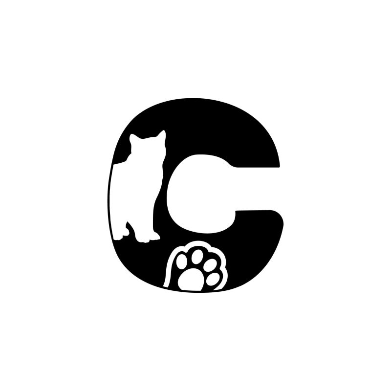 C - Alphabet - Vinyl Decal -  Custom Size