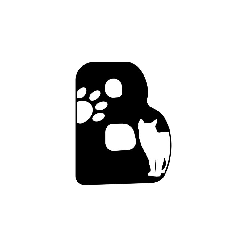 B - Alphabet - Vinyl Decal -  Custom Size