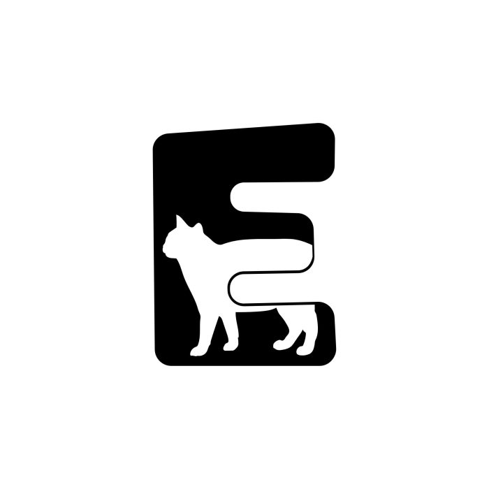 E - Alphabet - Vinyl Decal -  Custom Size