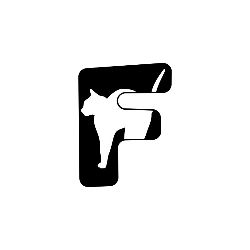 F - Alphabet - Vinyl Decal  Custom Size