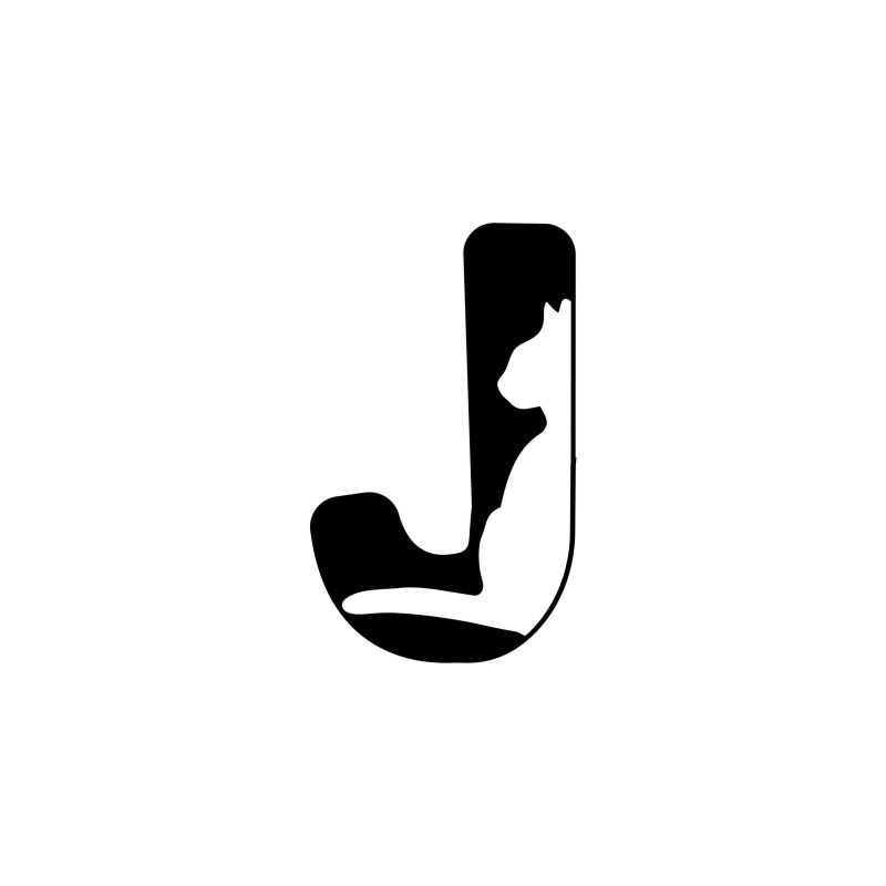 J - Alphabet - Vinyl Decal -  Custom Size