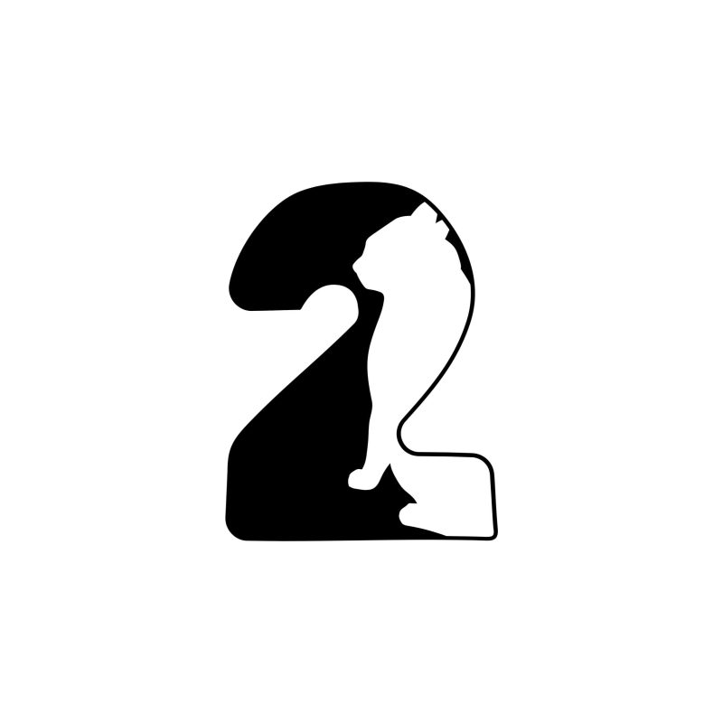 2 - Alphabet - Vinyl Decal -  Custom Size