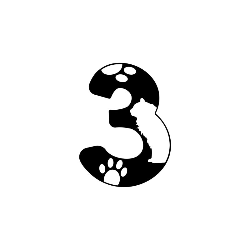 3 - Alphabet - Vinyl Decal -  Custom Size
