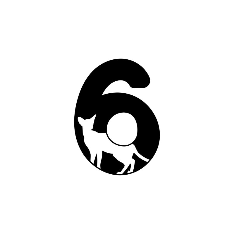 6 - Alphabet - Vinyl Decal -  Custom Size