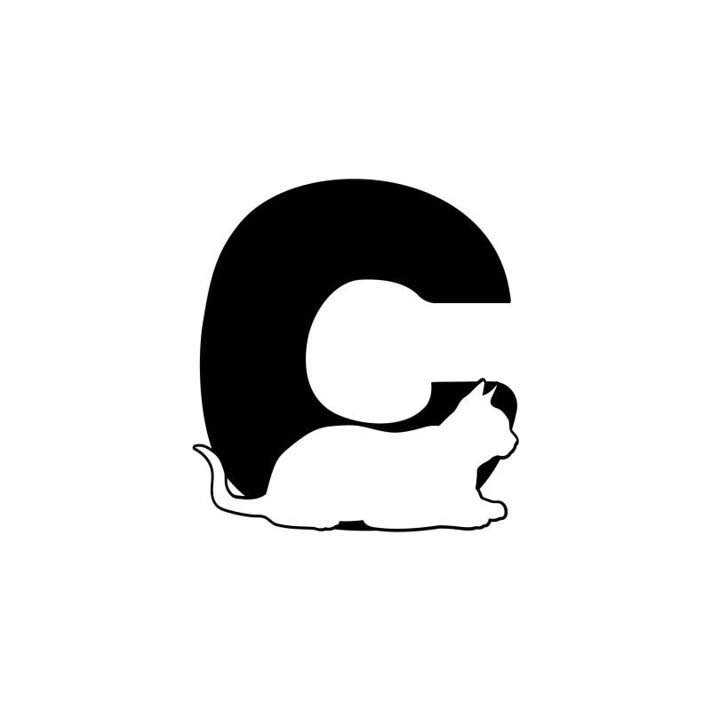 C- Alphabet - Vinyl Decal -  Custom Size