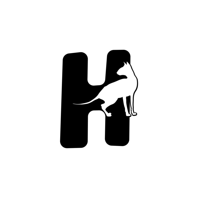 H - Alphabet - Vinyl Decal -  Custom Size