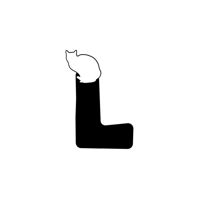 L - Alphabet - Vinyl Decal -  Custom Size