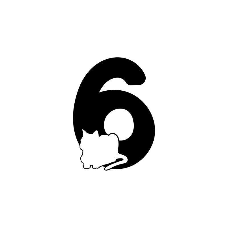 6 - Alphabet - Vinyl Decal -  Custom Size