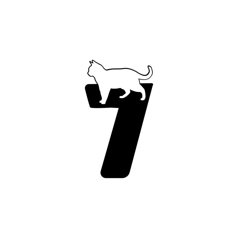 7 - Alphabet - Vinyl Decal -  Custom Size