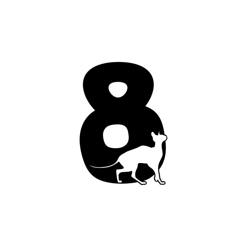 8 - Alphabet - Vinyl Decal -  Custom Size