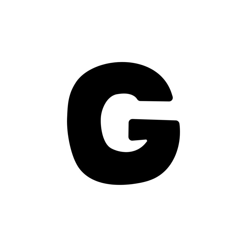 G - Alphabet - Vinyl Decal -  Custom Size